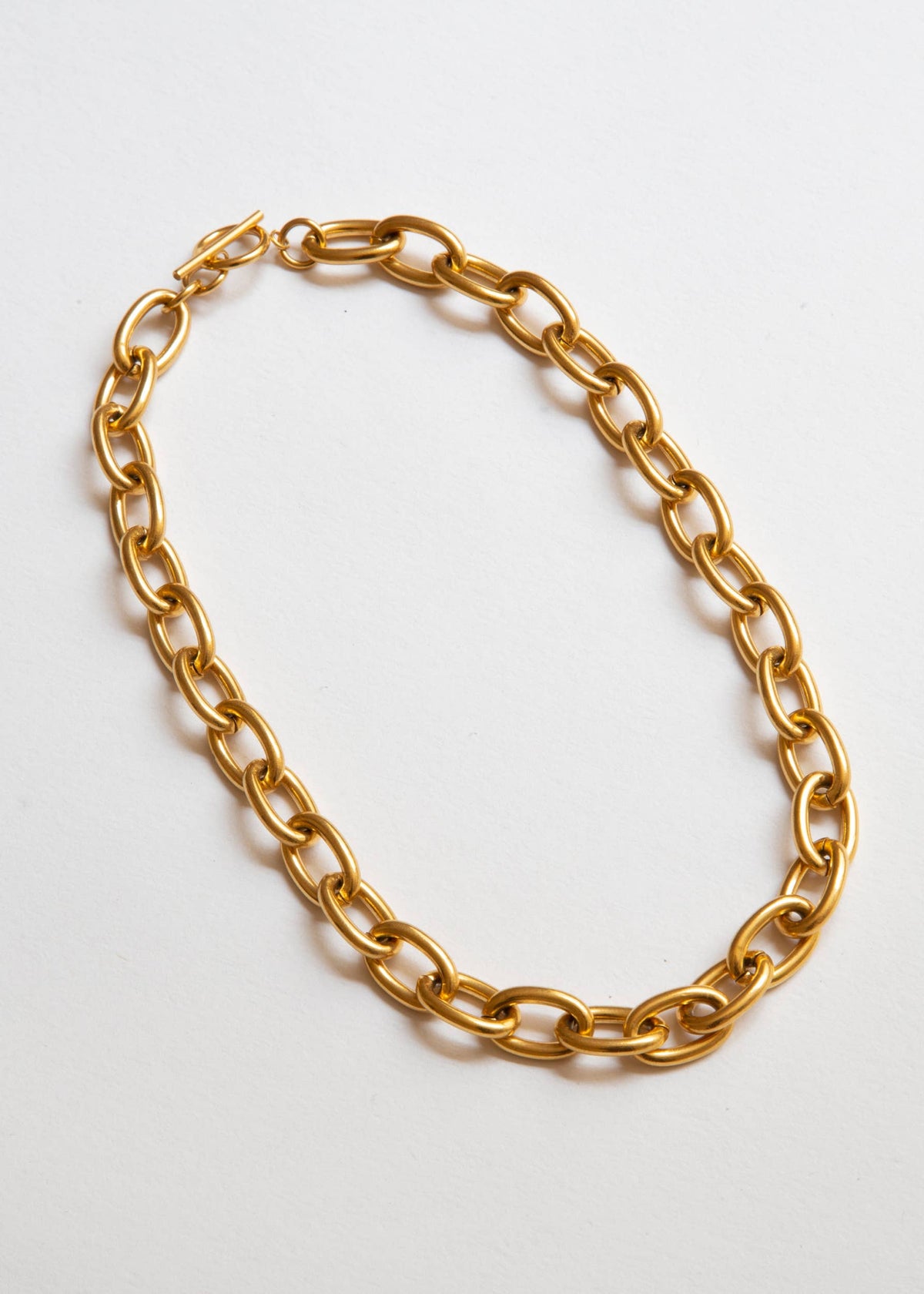 Gold Chain Necklace Statement Gold Curb Chain