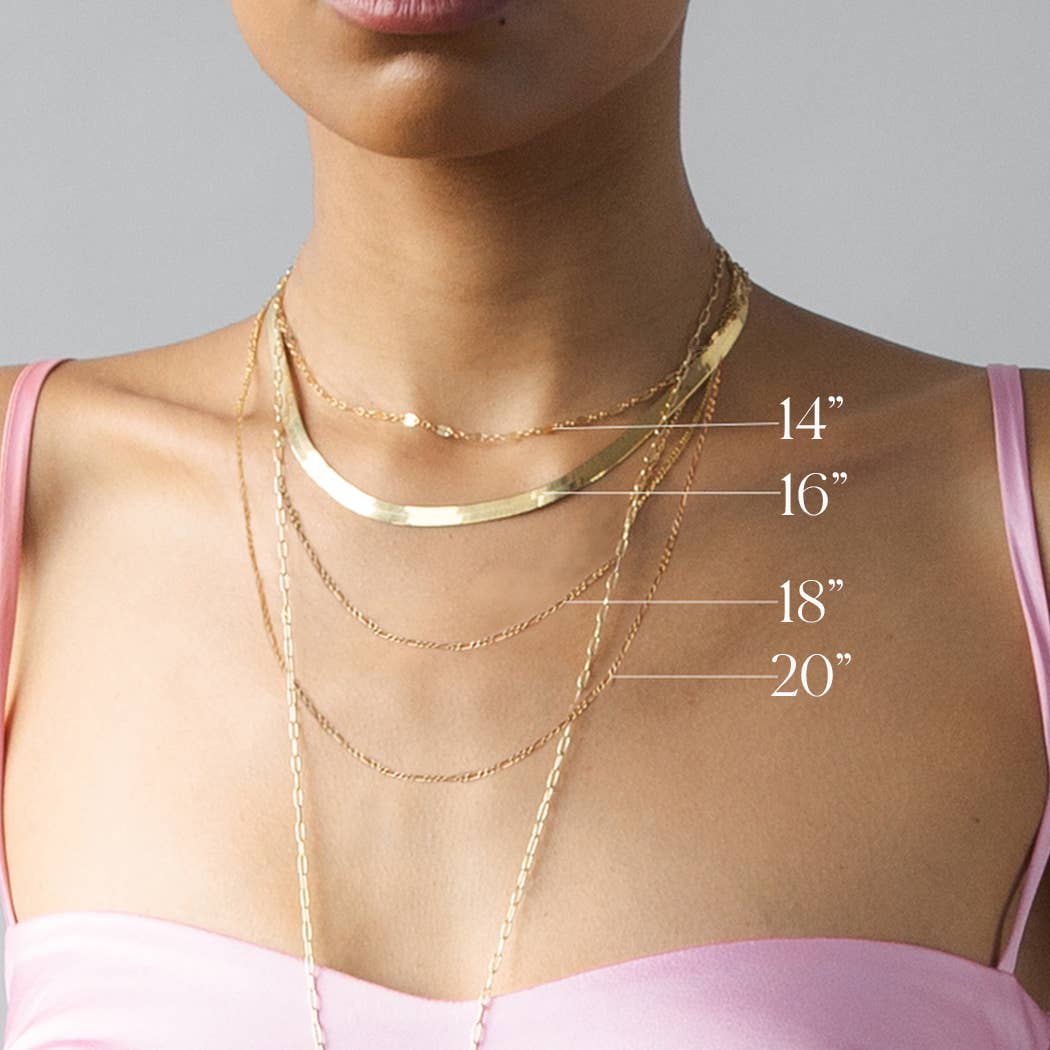 Gold Delicate Necklace 18K Vermeil Minimal Chain