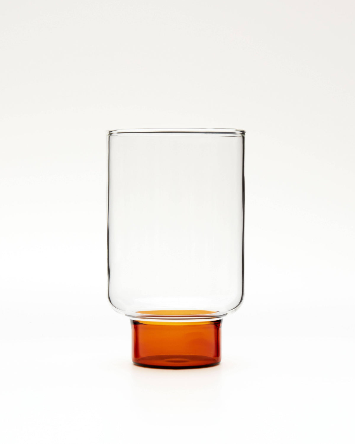 Aita Amber Base Hand-Blown Tall Glass - Set of 2