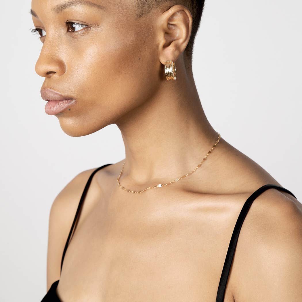 Gold Delicate Necklace 18K Vermeil Minimal Chain